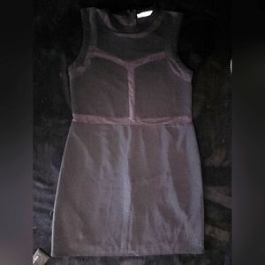 Sheer and black cocktail dress